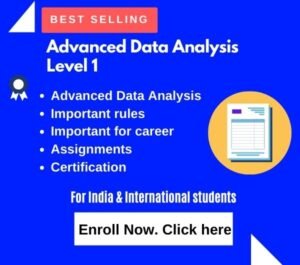 Advanced data analysis level 1