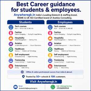 Education counseling | Know colleges & all courses | Explore 120+ Career-Oriented Degree & Diploma Courses with AnywhereGK.in