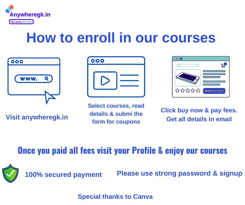 How to enroll in our courses