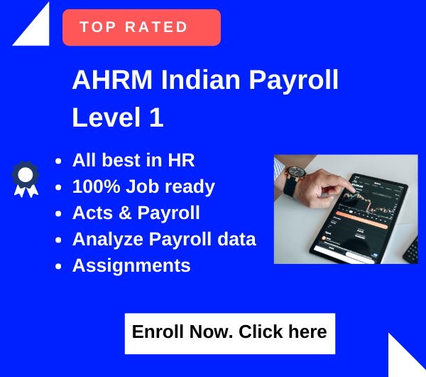 AHRM Indian Payroll Level 1