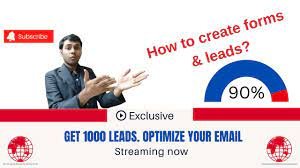 Create forms, leads & email marketing