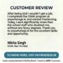 Nikita Singh, DIAM, Navi Mumbai